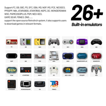 Trimui Smart Pro Handheld Game Console – 4.96" IPS Retro Gaming with RGB Lighting