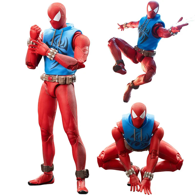 Spider-Man Action Figure - Miles Morales, Scarlet Spider, Hobie Brown & Iron Spider Collectible Toy Gift