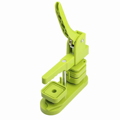 50x50mm Square Badge Press Machine - Rotating Manual for Refrigerator Magnets, Business Gifts, Home & Office Use