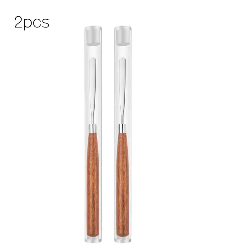 Stainless Steel Nail Art Spatula - Metal Mixing Stick for Pigments, Makeup and Manicure DIY Tools