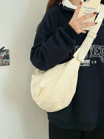 Fashion Women's Large Capacity Crossbody Shoulder Bag – Casual, Simple & Versatile Down Cotton Design