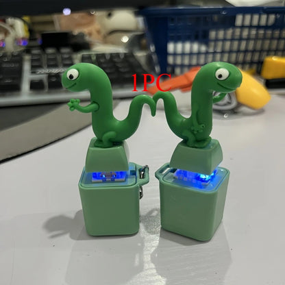 Frog Duck Sound Keychain - Rechargeable Keyboard Clicker with LED Light for Stress Relief & Fun Accessories