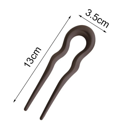 Elegant Fashion Hair Sticks Fork Hairpin - U Shape Hair Clip Pins for Women and Girls - Hair Bun Maker and Headwear Accessory