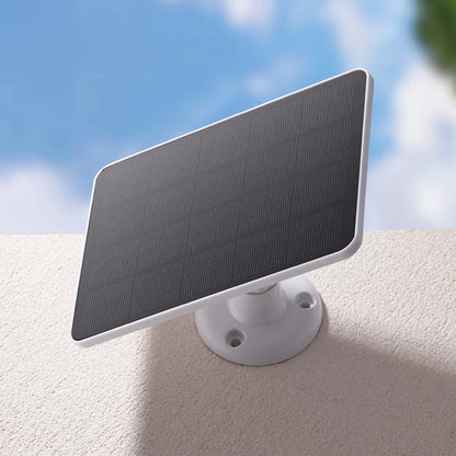 10W 5V Solar Panel with Micro USB + Type-C - Outdoor Solar Cells Charger for Security Camera/Small Home Light System - 2in1 Design
