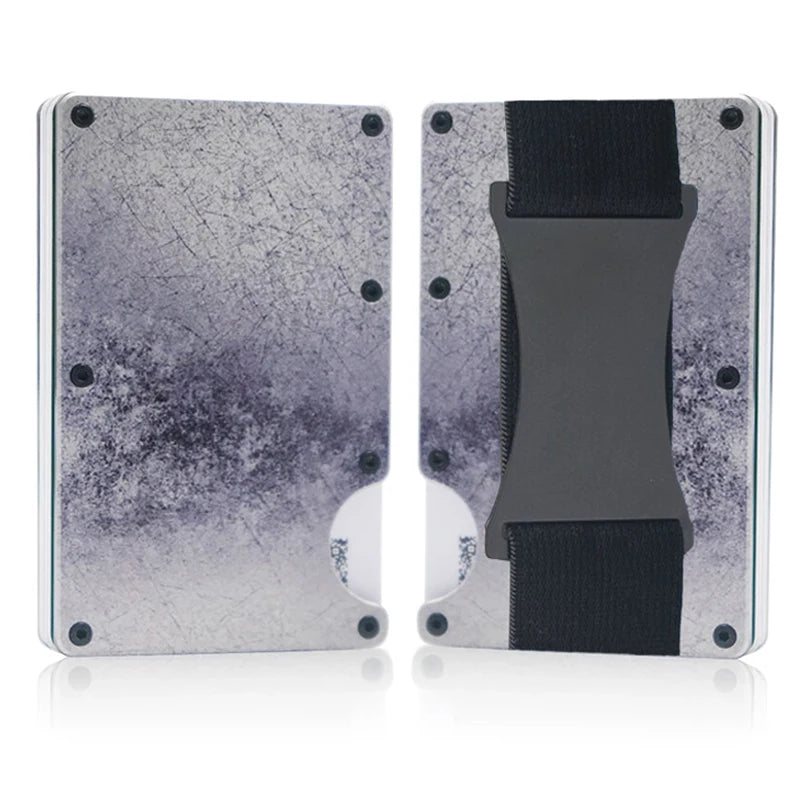 RFID Blocking Metal Wallet – Slim Aluminum Credit Card Holder & Money Clip for Business and ID, 2024 All Colors