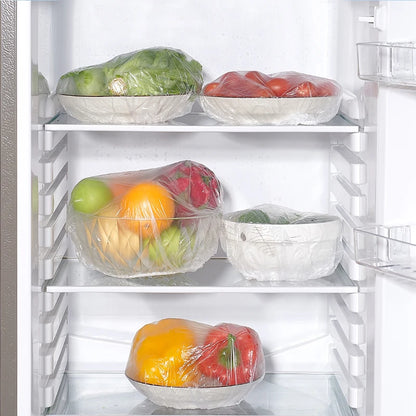 Reusable Elastic Food Covers – Durable Plastic Wrap Lids for Bowls, Plates & Kitchen Food Storage