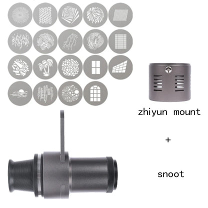 Mini Snoot Projection Attachment - Compatible with Zhiyun, Ulanzi & Godox Mounts