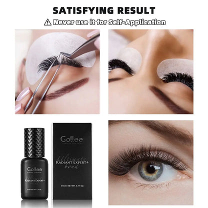 Gollee 0.5s Fast-Drying Eyelash Extension Glue – Waterproof Professional Adhesive for Salon Lashes