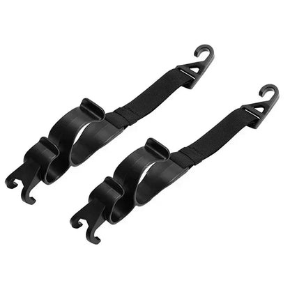2PCS Car Back Seat Hooks — Multi-Function Headrest Hangers for Umbrella, Bags & Auto Interior Storage