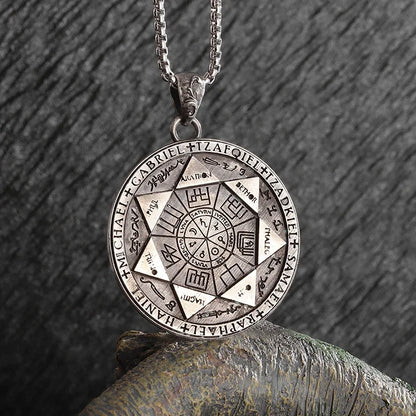 Gothic Skull Jesus Cross Necklace – Punk Catholic Amulet Jewelry for Men, Religious Pendant