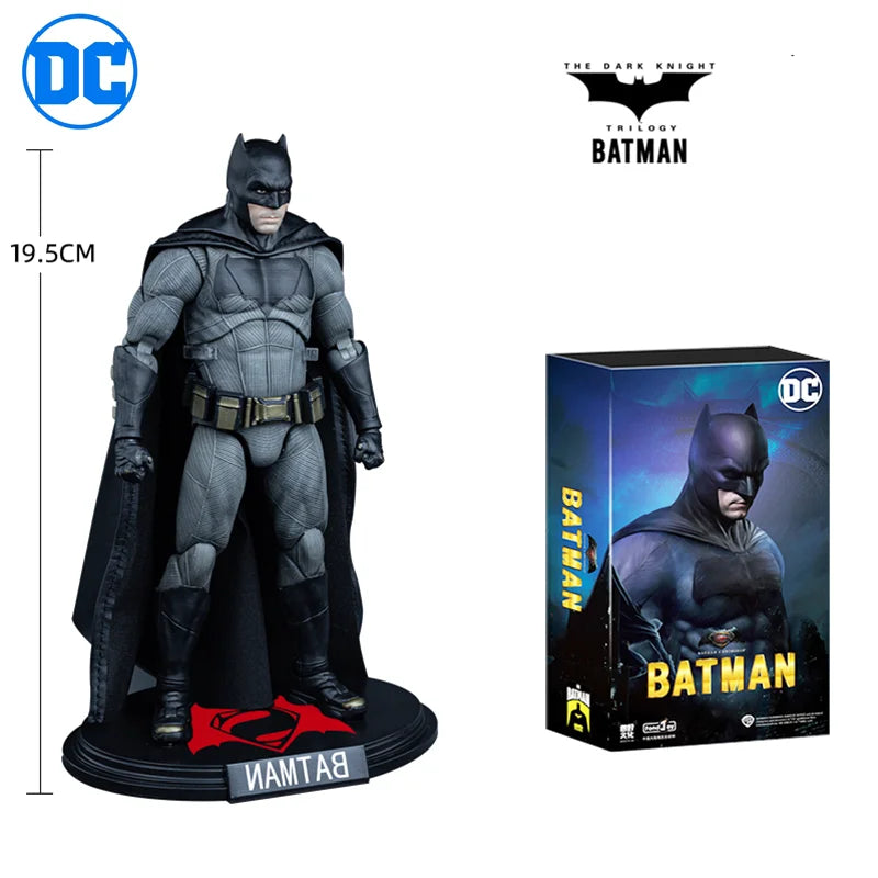 DC Justice League Movie Action Figures – Batman, Aquaman, Mera & Black Superman Collectible Toy Set