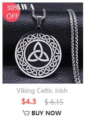 Stainless Steel Witchcraft Vortex Necklace – Viking Triskelion Celtic Knot Spiral, Silver Jewelry N7062S02