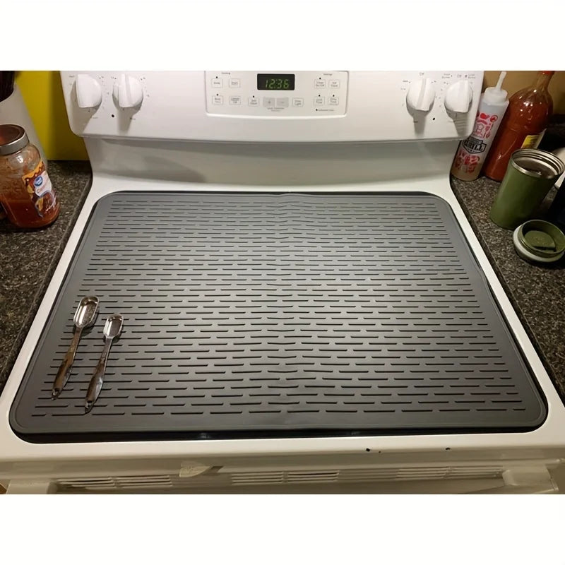 Silicone Stove Mat & Sink Protector | Electric Stove Top Cover, Insulation, Drying Pad & Personal Tablecloth for Kitchen