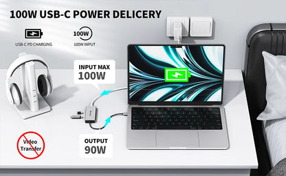 Minisopuru USB C Hub 10Gbps – USB 3.2 Type-C to USB Adapter with 100W PD for MacBook Pro, iMac & PC Accessories
