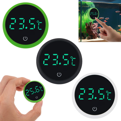 Cordless Digital Aquarium Thermometer – LED Display Fish Tank Temperature Gauge & Control