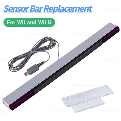 Wii Motion Sensor Receiver Bar - USB Infrared Replacement with Extension Cable for Nintendo Wii & Wii U