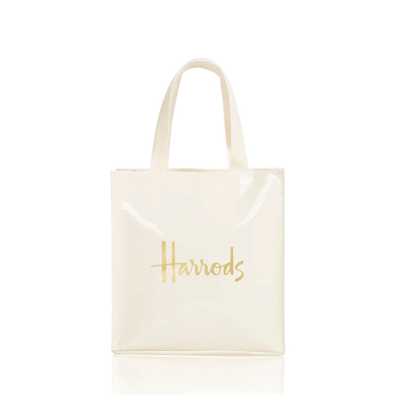 Simple Stylish PVC Reusable Shopping Bag – Luxury Eco-Friendly Waterproof Tote for Summer Beach