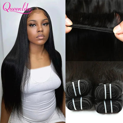 15A Double Drawn Vietnamese Raw Straight Human Hair Bundles – 20-26 Inch Top Quality Hair Extensions