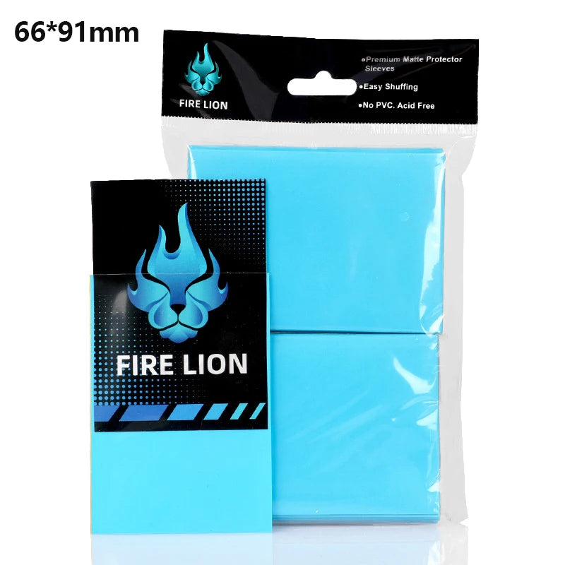 100PCS Matte Card Sleeves 66x91mm — Frosted Trading Card Protectors for MTG & TCG Game Cards