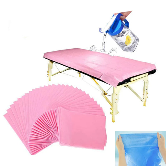 10pcs Non-Woven Disposable Bed Sheets - 7.87x31.5inch Breathable Covers for Spa, Massage, Travel, Hotel, Hospital