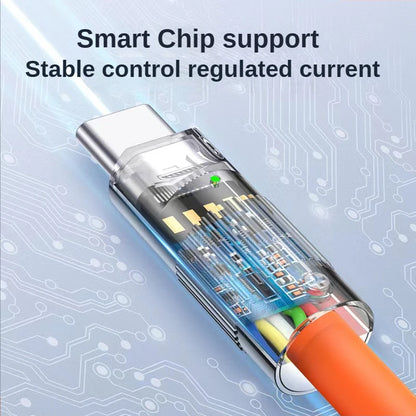 120W 6A Super Fast Charge USB C Cable - Liquid Silicone for iPhone 14/15, Huawei, Samsung, Xiaomi, Quick Charger Type-C Data Wire