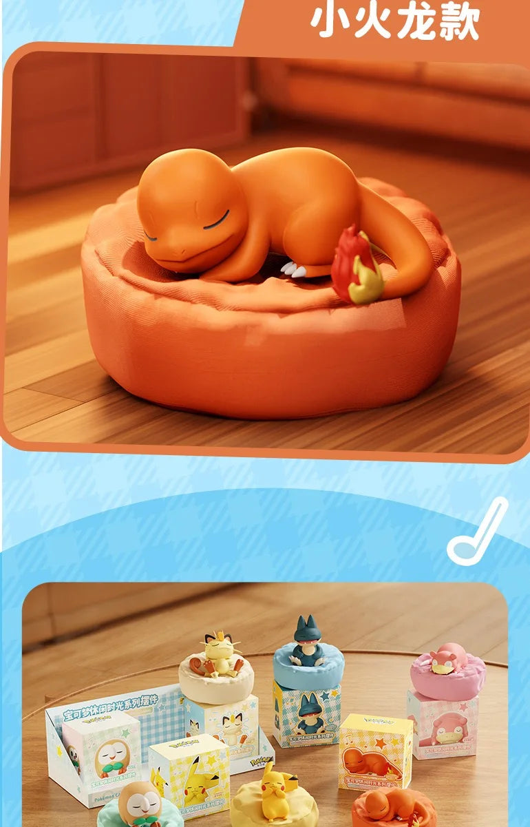 6 Styles Pokémon Starry Dream Series Figures — Pikachu, Meowth, Rowlet, Charmander, Gible Action Toys & Collectible Gifts