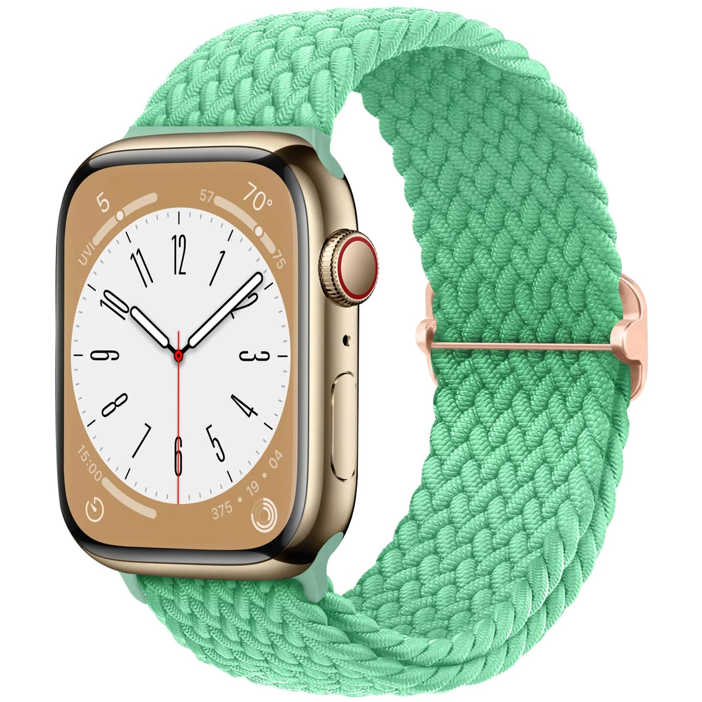 Elastic Braided Solo Loop Apple Watch Band – Adjustable Stretch Strap for Series SE, 5–11 & Ultra 3 (40mm–49mm)