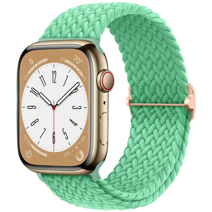 Elastic Braided Solo Loop Apple Watch Band – Adjustable Stretch Strap for Series SE, 5–11 & Ultra 3 (40mm–49mm)
