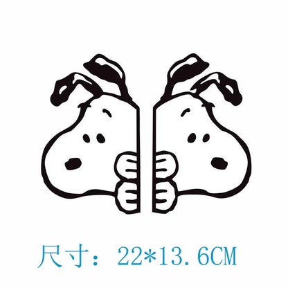 Snoopy Car Sticker – Reflective Decorative Sticker for Body, Side, Window & Rear Windshield, Scratch Protection & Warning