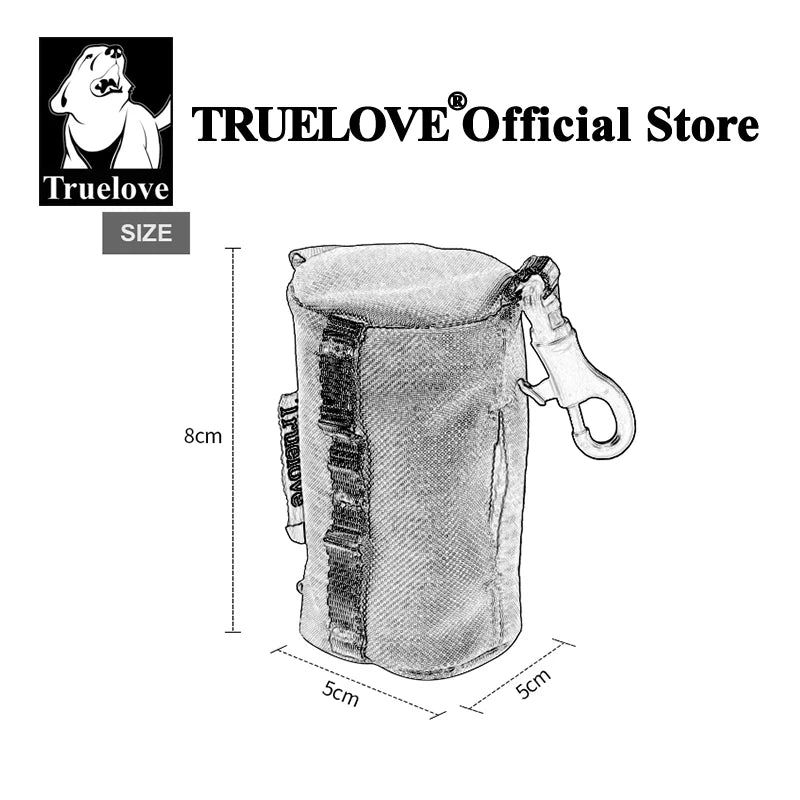 Truelove Pet Dog Poop Bag Holder – Adjustable Dispenser with Carabiner for All Leashes TLB2012