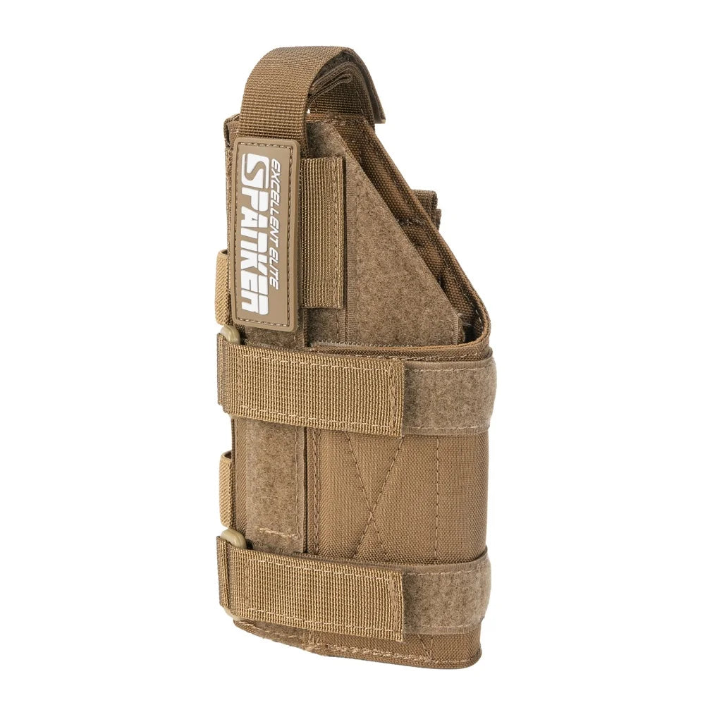 Left Hand Tactical Pistol Holster - Adjustable Glock 17 Gun Case with Magazine Pouch for Hunting & Outdoor Use
