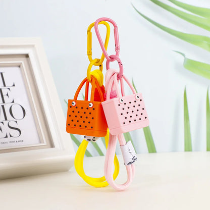 Fashion Beach Bag Keychain Pendant – Women's Bogg Bag Charm, Simulation Design, Wallet Accessories for Keys
