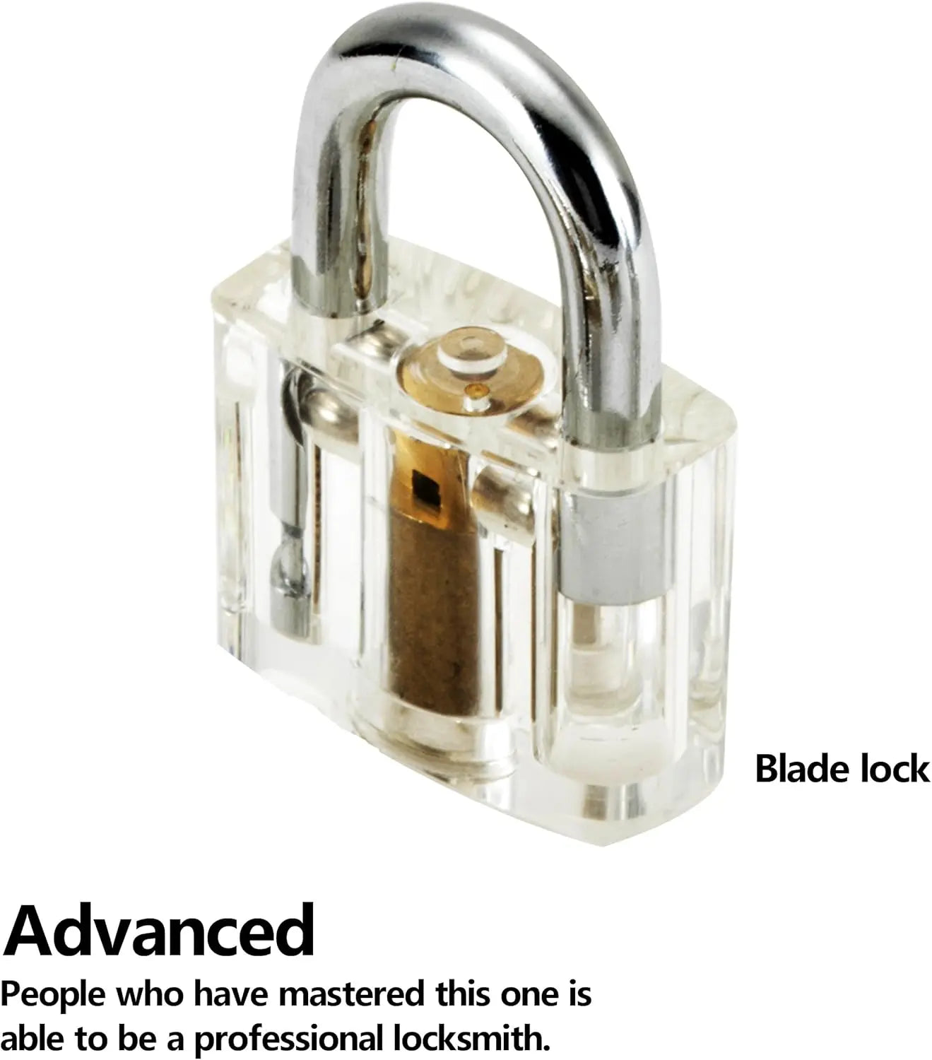 Transparent Practice Lock - Visible Training Padlock for Beginner Locksmith Skills