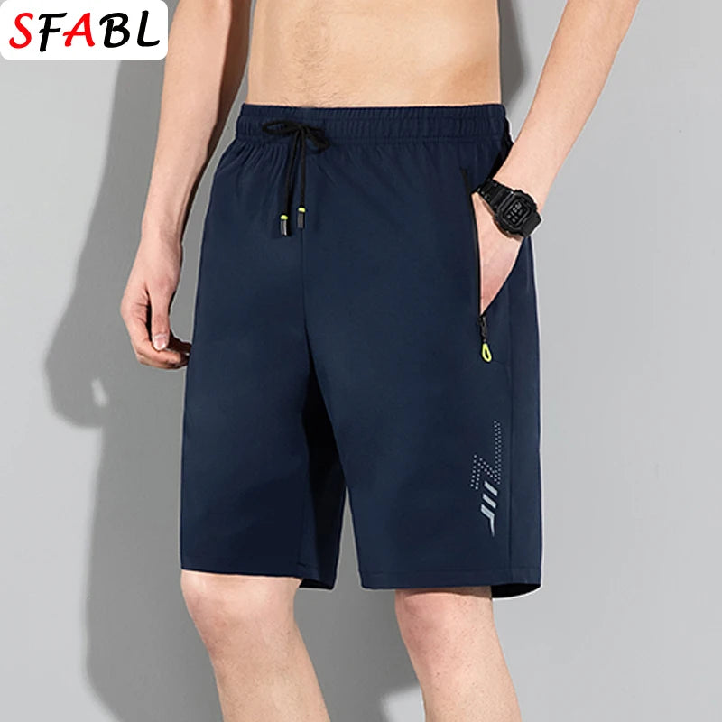 Men's Summer Beach Shorts – Quick-Drying, Breathable Elastic Fitness & Running Casual Shorts