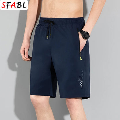 Men's Summer Beach Shorts – Quick-Drying, Breathable Elastic Fitness & Running Casual Shorts