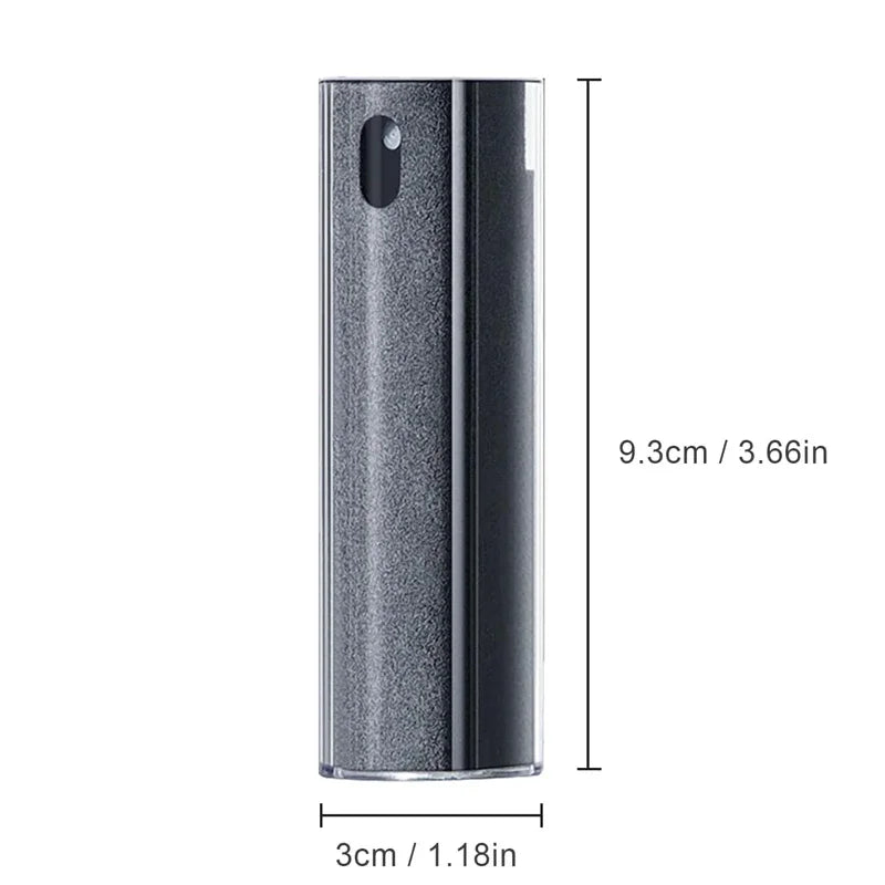 2-in-1 Microfiber Screen Cleaning Kit – Empty Spray Bottle and Cleaning Cloth for Phones, Tablets, Laptops, and Computers