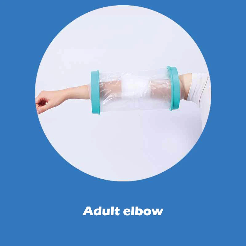 Waterproof Shower Cover for Adults — Cast & Bandage Protector for Arm, Leg, Hand, Wound & Fracture