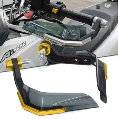 Universal 7/8" Windproof Handlebar Protectors – Aluminum Brake Lever Guards for Motorcycle, Scooter, Mountain and E-Bike