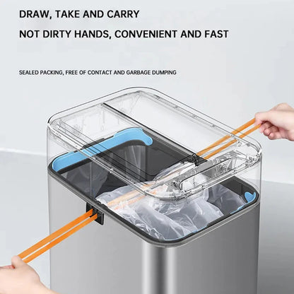 Smart Stainless Steel Trash Can – 15-20L Automatic Sensor Wastebin for Kitchen & Food Waste Disposal