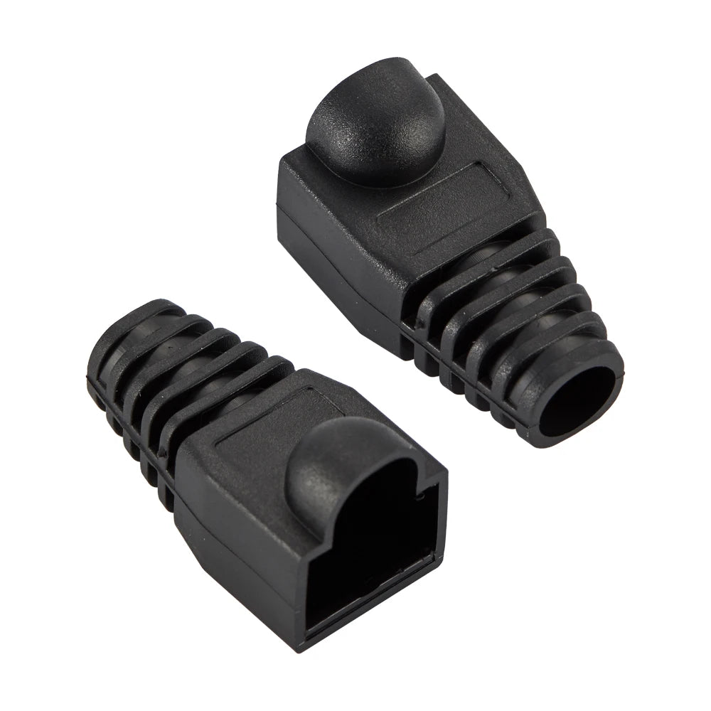 Mixed Color RJ45 Ethernet Cable Boots — Strain Relief Covers for CAT5E/CAT6 Connector Plugs
