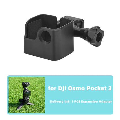 ABS Frame Adapter Mount for DJI OSMO Pocket 3 – Tripod Expansion for Backpack Clip, Bike Holder & Gimbal