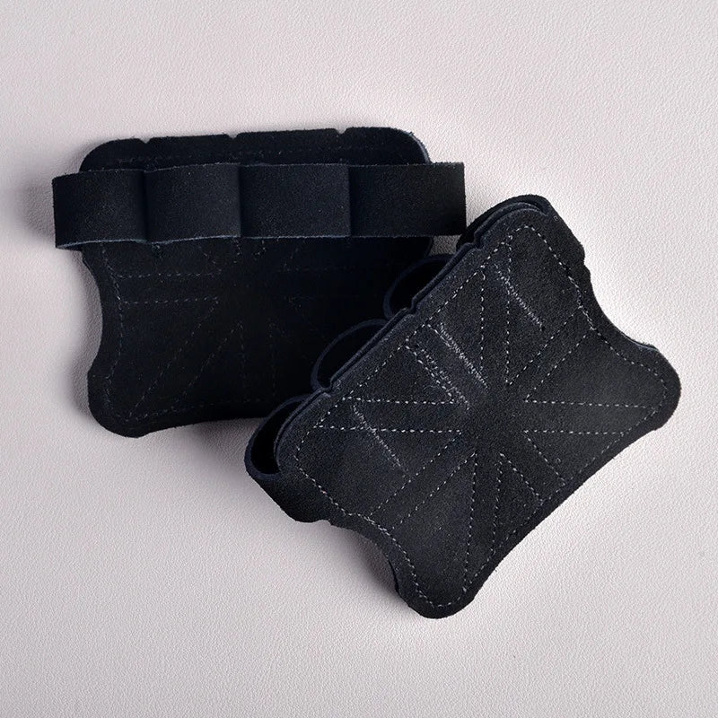 Leather Weight Lifting Gloves: Palm Protection for Women & Men - Fitness Sports Gymnastics Grips, Pull Ups, Weightlifting Workout Support