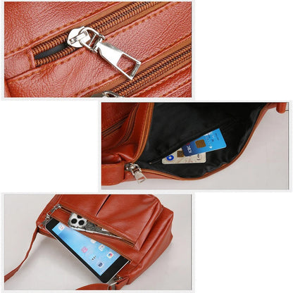 Women’s Korean Shoulder Bag - Luxury Style Soft Leather Versatile Crossbody Handbag