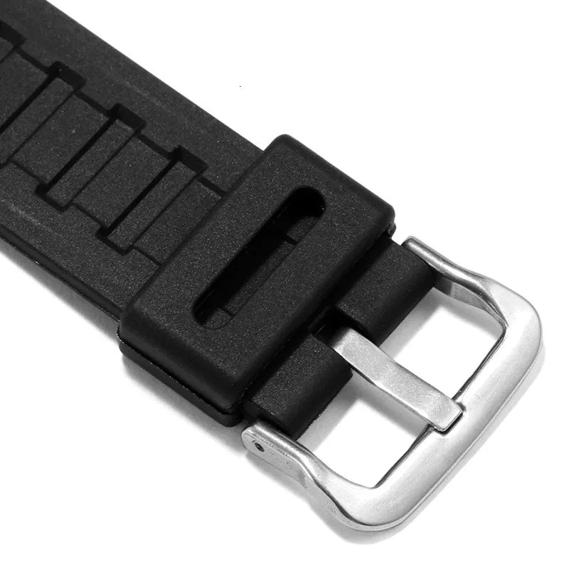 Silicone Resin Watchband for Casio Watches - 18mm Replacement Strap for AQ-S810W, W-735H, AE-1000W, SGW-300H, MRW-200H & Compatible Models