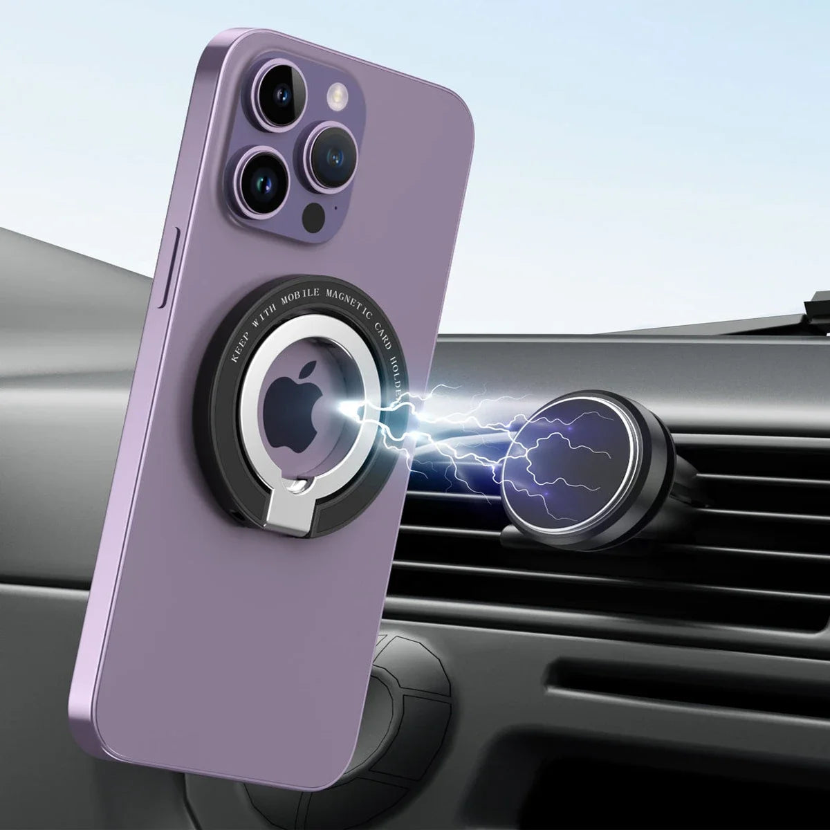 MagSafe Magnetic Finger Ring Holder for iPhone 12/13 Pro Max Mini - Magnet Phone Stand Grip Mount - Smartphone Accessories