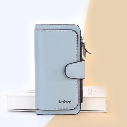 2024 Women’s Long Wallet – Custom Name Engraving, 15 Card Holders & Zippered Classic Purse