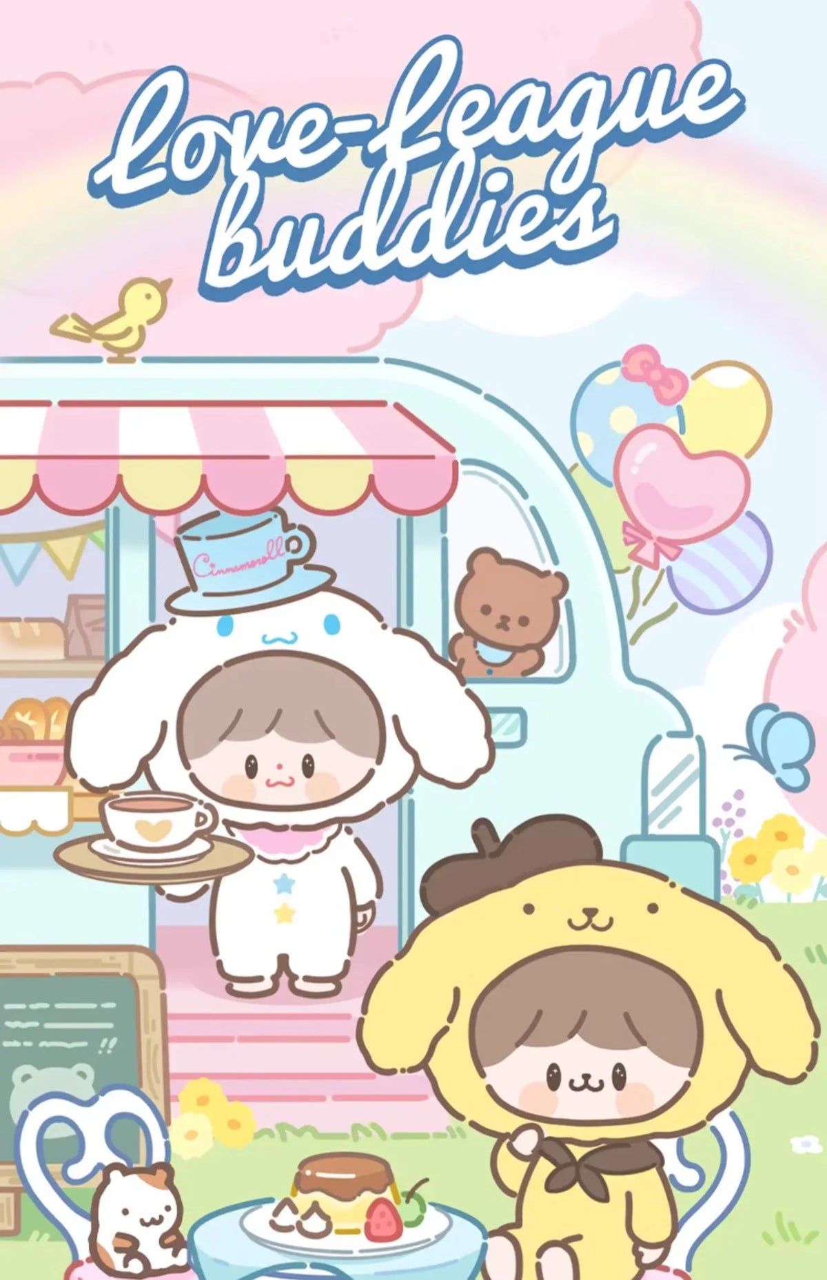 Genuine Sanrio x zZoton Love-League Buddies Vinyl Dolls Blind Box – Cute Hello Kitty & Kuromi Collectible Toys Gift