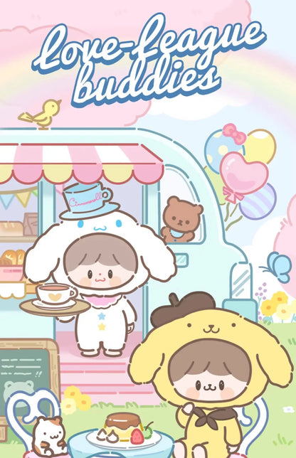 Genuine Sanrio x zZoton Love-League Buddies Vinyl Dolls Blind Box – Cute Hello Kitty & Kuromi Collectible Toys Gift