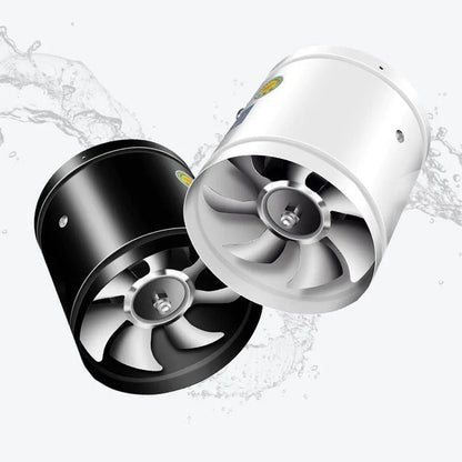 Powerful Silent Exhaust Fan – One-Way Booster, Quiet Inline Duct Blower with Pure Copper Motor, Low Noise HVAC Vent
