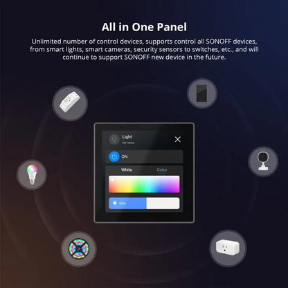 SONOFF NSPanel Pro Smart Home Control Panel – Thermostat, Power Monitor & DIY Switch Module, Compatible with All Sonoff Devices